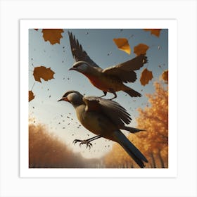 Birds In Flight 11 Art Print