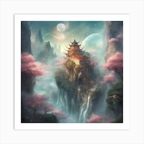 Chinese Temple Art Print