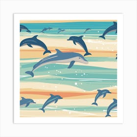 Dolphins 8154954 1280 Art Print