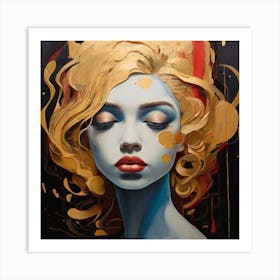 'Blue Girl' Art Print