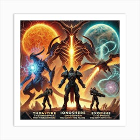 Ignis Luporum Three Factions Kaijus Art Print