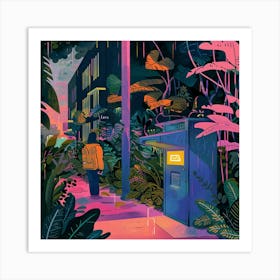 City At Night 5 Art Print