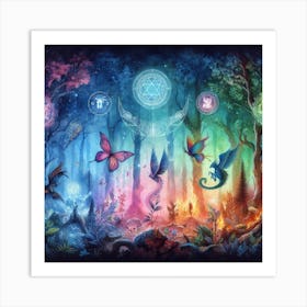 Fairy Forest 4 Art Print