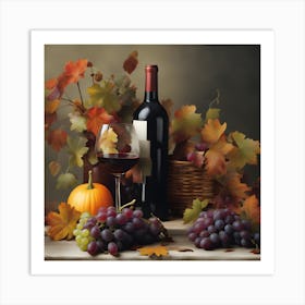 Autumn Wine Art Print