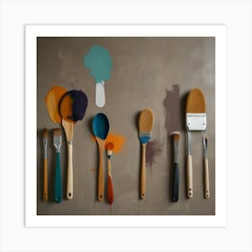 Default Create Brush Painting Of Kitchen Wall Design 0 Art Print