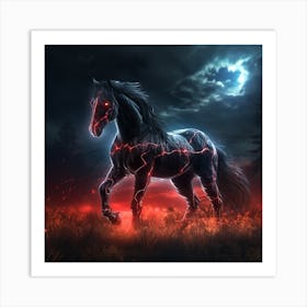 The Evil Horse Art Print