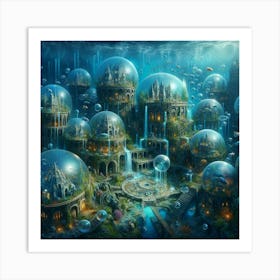 Underwater City Art Print