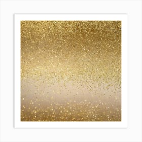 Gold Glitter Background 3 Art Print