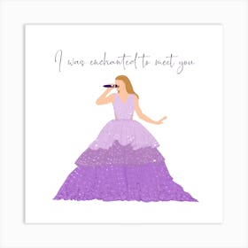 I Was Enchanted To Meet You - taylor swift - speak now era Art Print