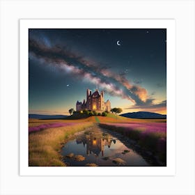 Castle At Night Art Print