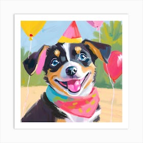 Birthday Dog Art Print