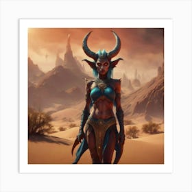 Horned Warrior Art Print