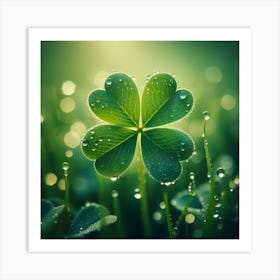 A four-leaf clover 5 Art Print