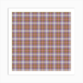 Plaid Fabric 92 Art Print