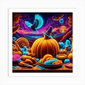 Thanksgiving Dinner 13 Art Print