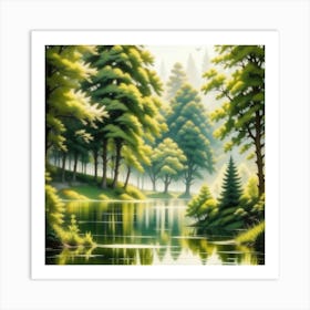 Russian Landscape Painting 1 Art Print