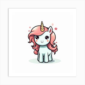 Cute Unicorn 326 Art Print