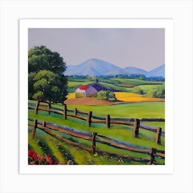 Pretty Farm Art Print