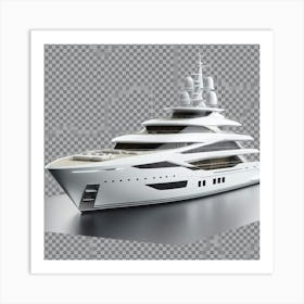 Luxury Yacht 2 Art Print