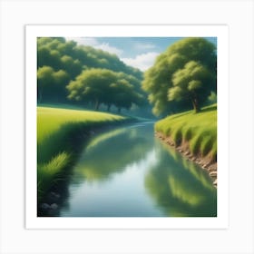 Landscape Painting 186 Art Print