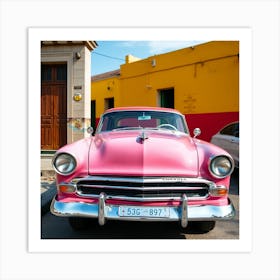 Vintage Car In Cuba 1 Art Print