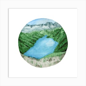 Lake In The Mountains 5 Art Print