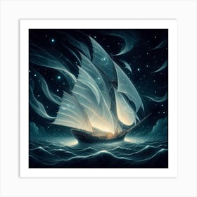 Luminous sails 3 Art Print