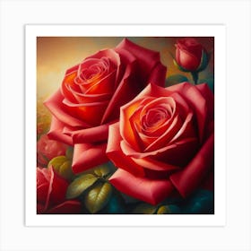 Red Roses 1 Art Print