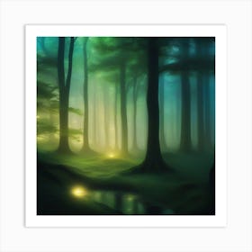 Mystical Forest Retreat 30 Art Print
