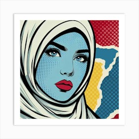 Pop Muslim Woman Art Print