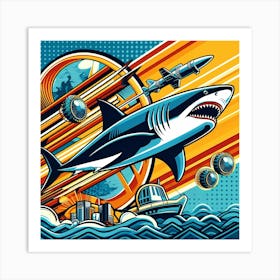 Pop Shark 1 Art Print