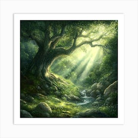 Tree In The Forest 3 Art Print