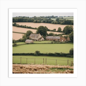 Country House In The Countryside Art Print