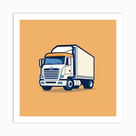 Semi Truck Art Print