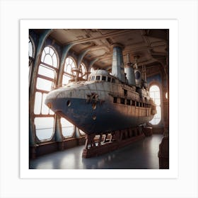 Ship In A Room Art Print