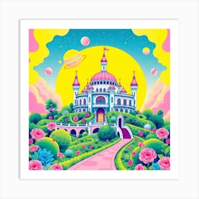 Pink Castle 5 Art Print