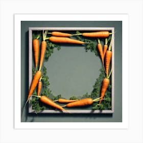 Carrots In A Frame 13 Art Print