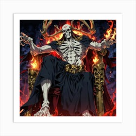 Skeleton Mage Art Print