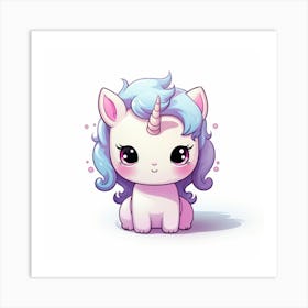 Cute Unicorn 515 Art Print