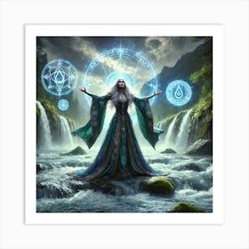 First Grand Priestess Neritha Cascade Sovereignty Art Print