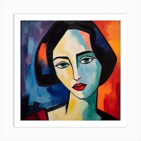 Abstract Portrait Of A Woman 4 Art Print