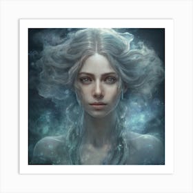 Ice Girl Art Print