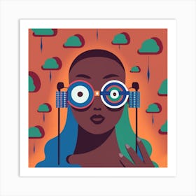 Eyeglasses Art Print