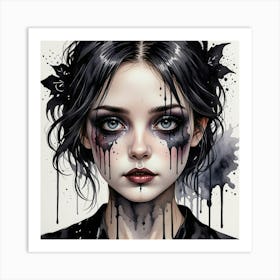 Gothic Girl Art Print