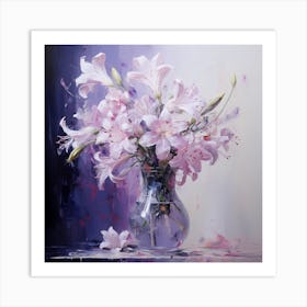 Lilac Veil of Tranquility Art Print