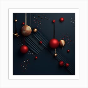 Christmass Abstract 010 Art Print