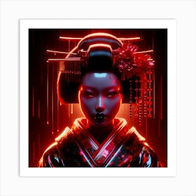 Japan Geisha Visual 49 Art Print