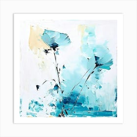 Blue Poppies 1 Art Print