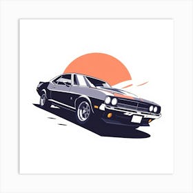 Classic Muscle Car Art Print