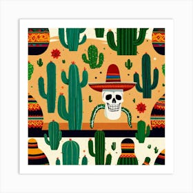 Mexican Skull 19 Art Print